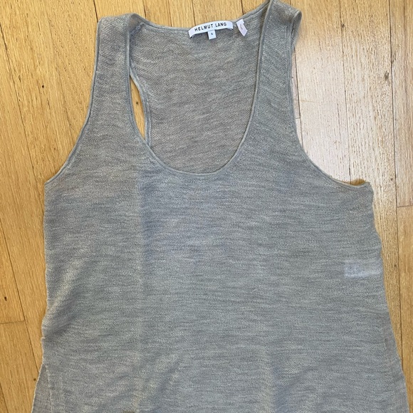 Helmut Lang Cashmere Racerback Tank Top - Picture 2 of 7